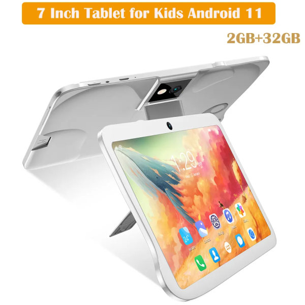 Læring Tablet til Børn Android 11 2GB 32GB 7 Tommer Børn Tablet Småbørn Uddannelsesmæssigt Legetøj