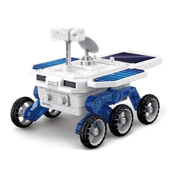 Mars Exploration Car DIY Solar Energy 4WD Fordon Lastbil Montage Kits STEM Tidig pedagogisk leksak