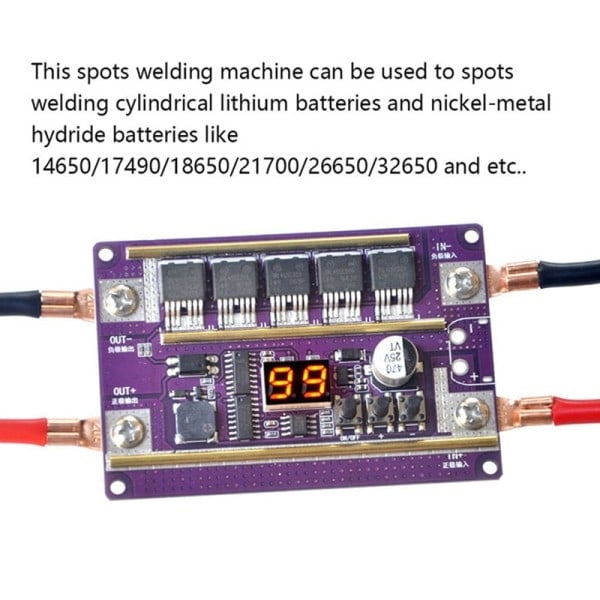 99 Gears Of Power Justerbar Mini Spots Welding Machine Control Bord