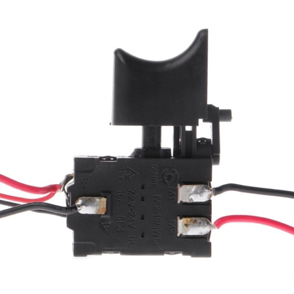 El Borr Damtät Hastighet Kontroll Push Knapp Trigger Switch DC 7,2-24V