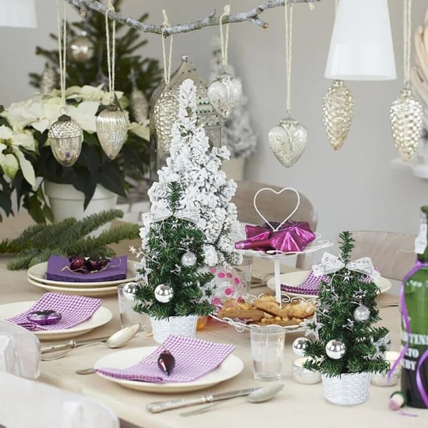 Jul træ med bær jul skrivebord pynt til hjem julefest gave børn