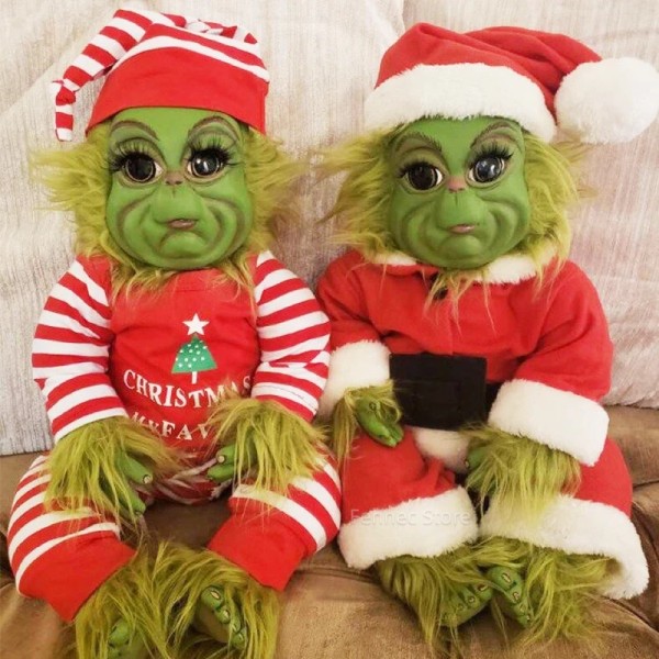 Vihreä Hirviö Lapset's lateksi nukke joulu sisustus pehmo lelu joulu lahja  joulu koristeet pehmo lelu d902 | Fyndiq