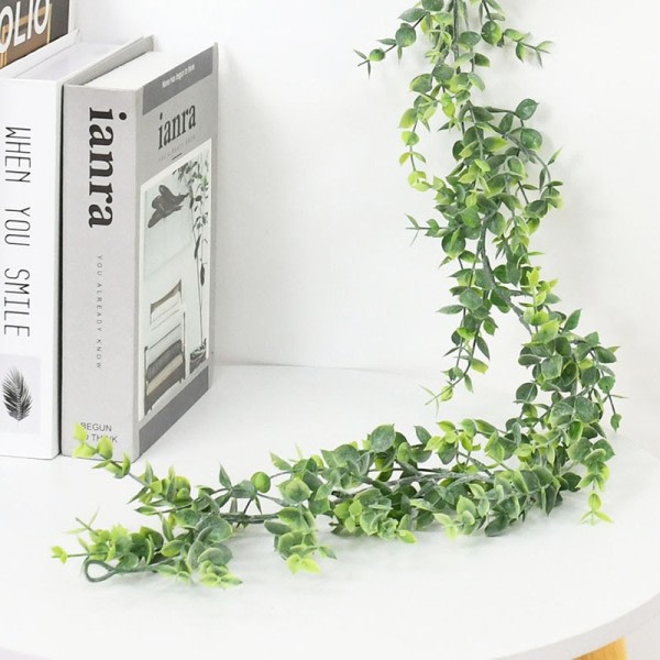 3 pakker 6 fot kunstig eukalyptus krans vegg hengende falske planter vinstokker til hjemmet dekorasjon