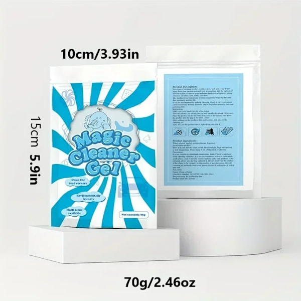 Återanvändbar Magic Air Outlet Damm Mjuk Mud 2 delar RV Super Clean Slime Dust Cleaner
