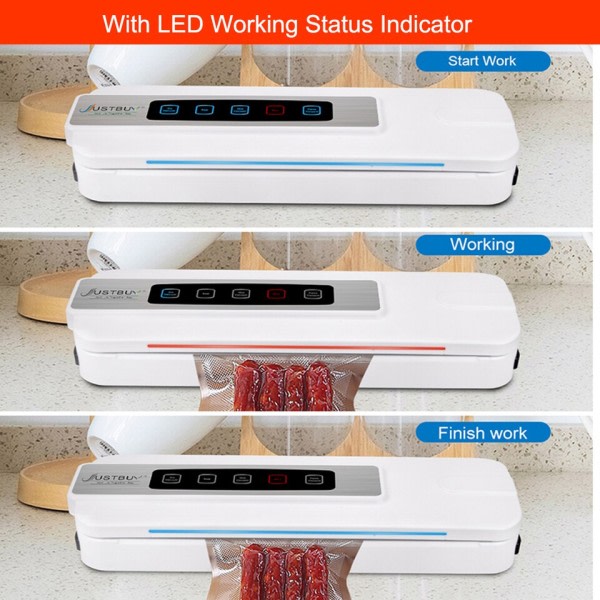 LED Mad Støvsuger  Automatisk Kommerciel Husholdnings forsegler Emballage Maskine 10 Tasker Kutter Gratis LCD Touch