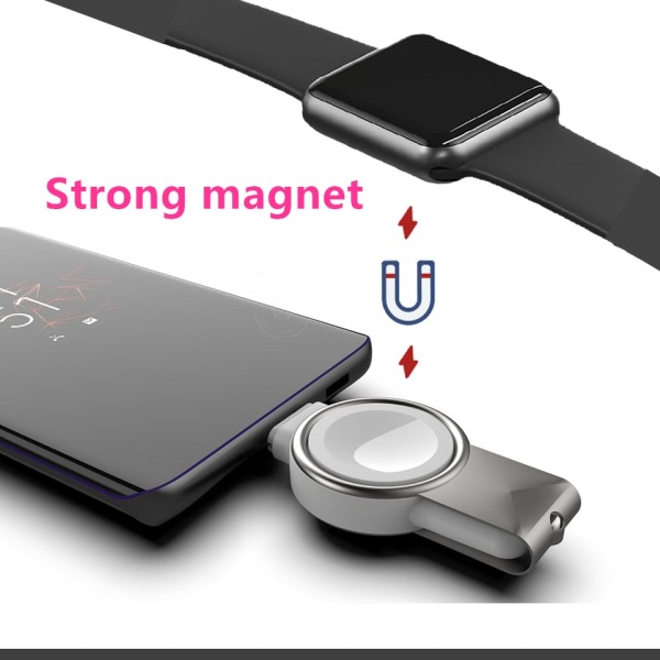 2 i 1 Magnetisk Trådløs Oplader til Apple Watch 8 7 6 5 4 3 2 SE Ultra Hurtig Opladning Stativ For iWatch Apple Watch  Oplader