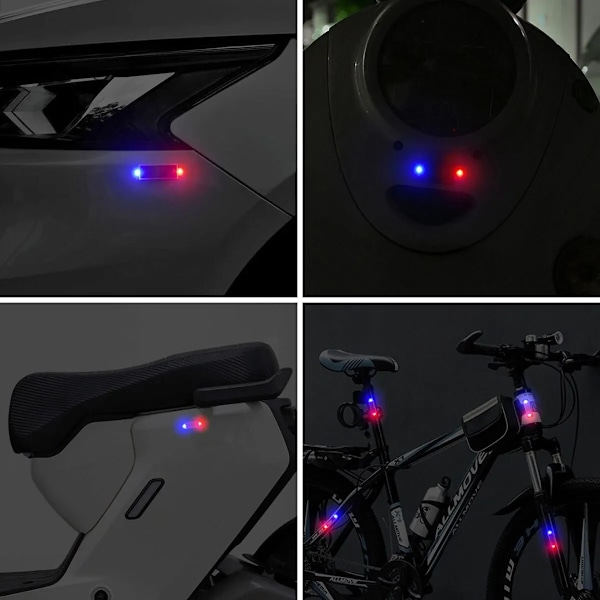 Sol Ström Varning Ljus för Bil Motorcyklar LED Ficklampa Indikator