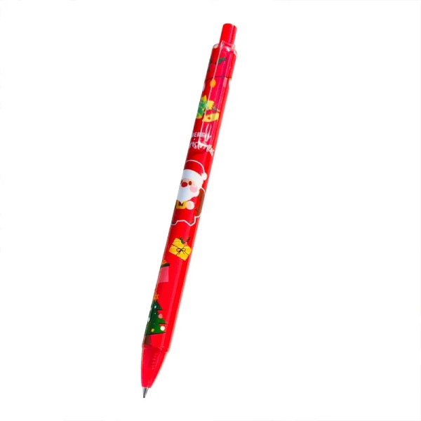 60 bitar jul press gel penna svart vatten penna för studenter tentor kontor lärande presstyp skrivverktyg