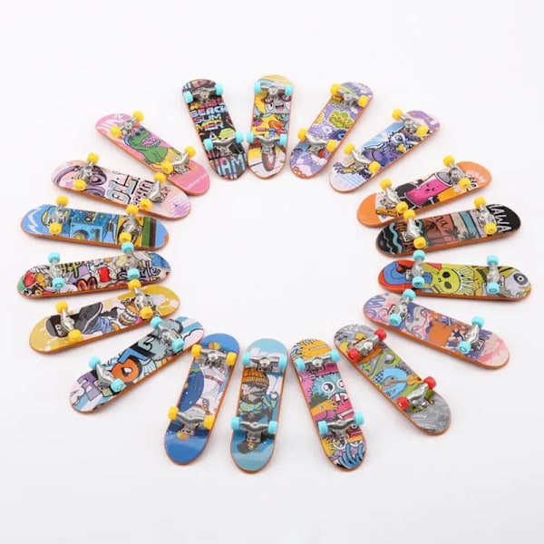 12 stykker Mini Finger Skateboard Legetøj Skateboard