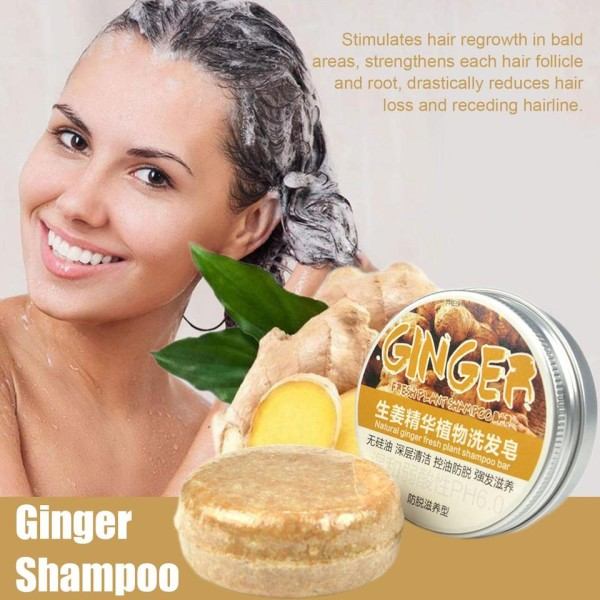 Inkivääri Polygonum saippua hiusten kasvu shampoo saippua kylmä käsitelty saippua hius shampoo