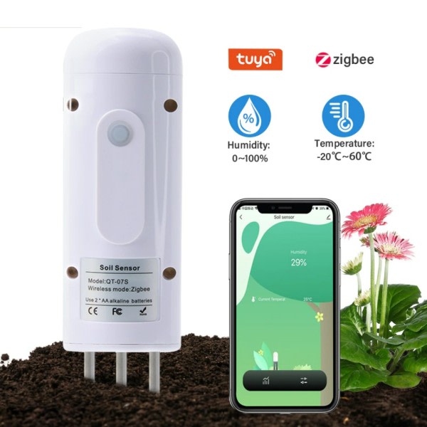 Tuya Zigbee Langaton Maa kosteus mittari lämpötila kosteus testeri