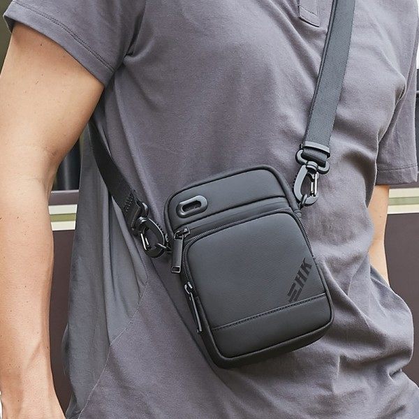 Herr's väska lyx herrar axelväska för 9,7" iPad casual crossbody väskor