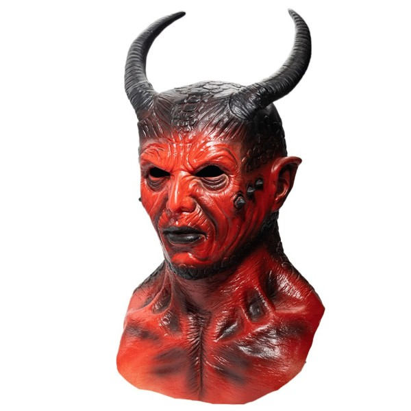 Skrekk Devil Latex Maske Cosplay Prank  Hjelm Scene Performance Carnival Halloween Fest Rekvisitter