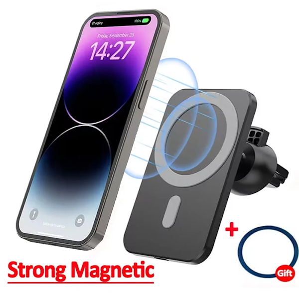 Magnetisk Bil Trådløs Oplader Til iPhone