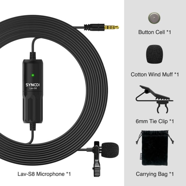 Ammattimainen 3,5mm TRRS/TRS langallinen ääni Lavalier kondensaattori mikrofoni mikrofoni VS BOYA BY-M1