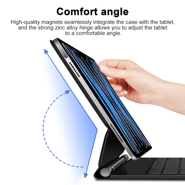 Magic tangentbord för iPad Air 6 2024 13 tum fodral