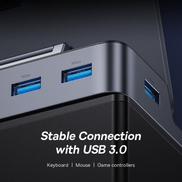 USB C telakka Steam Steam Deck Nintend Switch Type C to 4K@60Hz DP HDMI-yhteensopiva Gigabit Ethernet