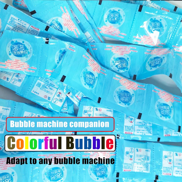 30 bitar Bubbla Maskin Tillskott Vätske Färgglada Bubbla Koncentrerade Granuler