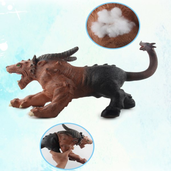 Stor Jurassic Simulering Blød Gummi Lydende Dinosaur Variant Magic Dragon Treangle Dragon