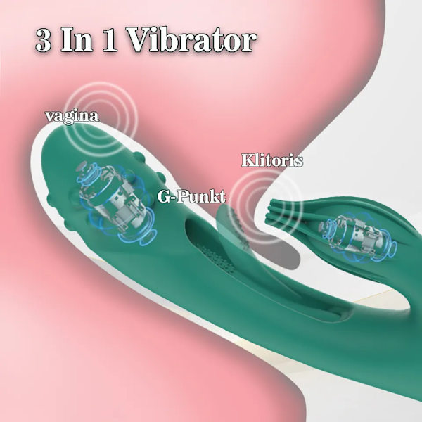 Vibrator Klitoral for Kvinner Vaginal Kanin Tapping Klitorist Stimulator Vibrator