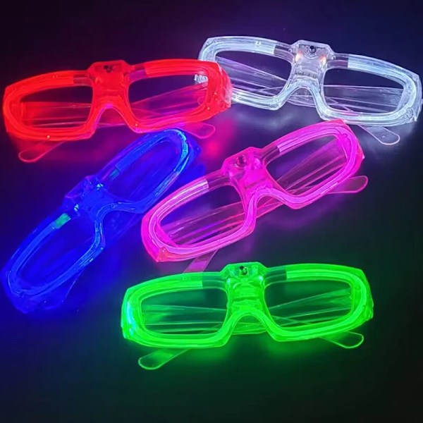 50 stykker LED briller Blinkende Light Up Fest Solbrille Glow In The Dark For Børn Voksne Fest Fødselsdag Bryllup Supply