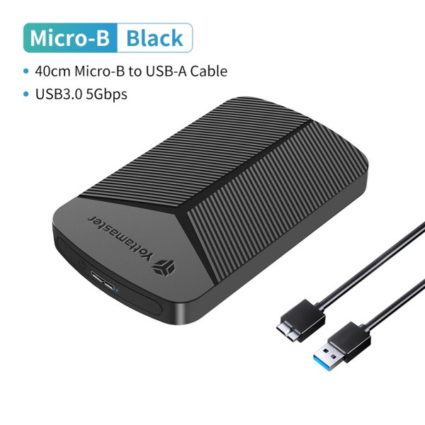 2,5 tum hårddisk hölje SATA till USB 3.0 adapter hårddisk fodral 6Gbps UASP  Hårddisk hölje för Windows