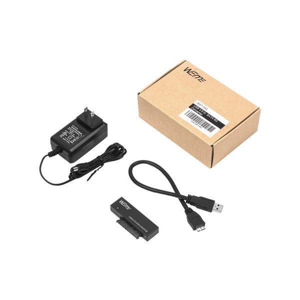 USB Till SATA Hårddisk Adapter för 2.5/3.5 Inch HDD SSD Extern SATA Hårddisk USB 3.0 Kabel med 12V/2A Ström