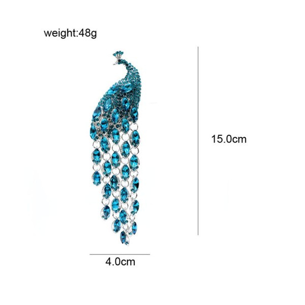 Vakre Elegante Påfugl Søljer for Kvinner Vinter Mote Pin Dyr Design