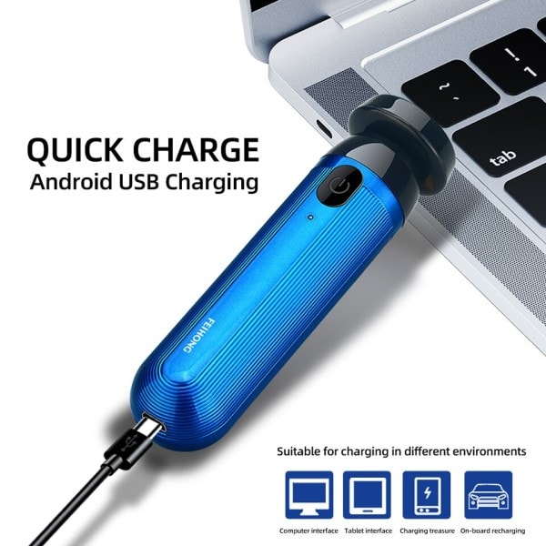 Mini Elektrisk Barber Barber Elektrisk Barberkniv Langtidsholdbar Batteri Bærbar USB Genopladelig