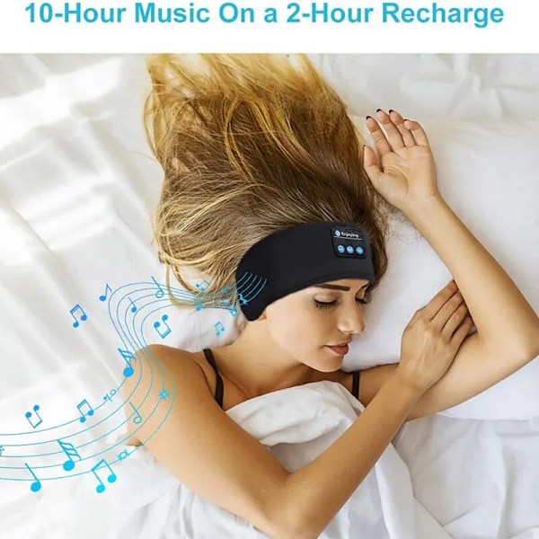 Bluetooth Kuulokkeet Urheilu Sleeping Kuulokkeet  Kuulokkeet Elastinen Langaton Kuulokkeet Musiikki Silmä Maski Langaton