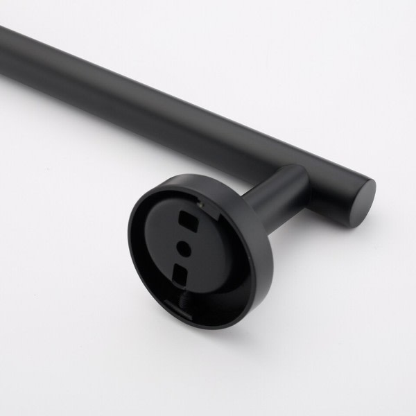 Badeværelse Tilbehør Hardware Sæt Kit Håndklæde Bar Vægbeslag Mat Sort Toilet Papir Holder Hånd Kåbe Krog Bøjle Rustfrit Stål
