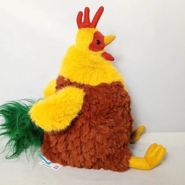Söt Kawaii simulerad kyckling plysch leksak modell samling rum prydnad prylar jul leksak
