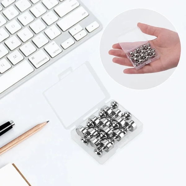 12 bitar Magnet Super Stark Magnetism Push Pin Neodymium Magnet Kylskåp Kök Whiteboard Tålig Magnetisk häftstift Hem