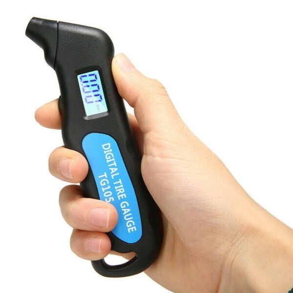 LCD Display Däck Tryckstestare Multifunktion Digital Däck Luft tryck mätare