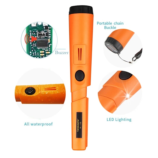 Bedste kvalitet Portable TC-110 Metal Detektor pointer Pinpoint GP-pointer Hånd Hold Metal Detektor Positionering Stang Detektor IP68 vandtæt