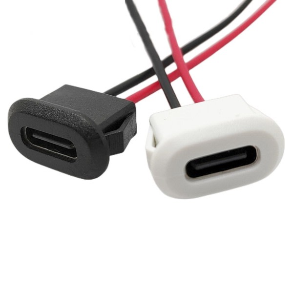 USB Typ C Anslutning Jack Kvinna Typ-C Med kort spänne 3A Hög Ström Snabb Laddning Jack Port USB-C Laddare Plug Socket