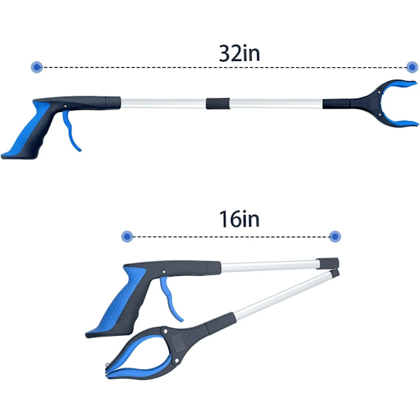 Foldbar Gripper Udvider Hånd Værktøj Strøelse Reachers Plukkere Sammenklappelig Affald Reacher Grabber Pick Up Værktøj