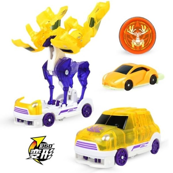 Vold Transformation Action Figur Robot Burst Deformation Bil Beast 360° Flip Capture Chip Dreng Børn Legetøj