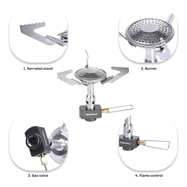 Fire Lönn Buzz Mini Portabel Utomhus Spis Brännare Camping Ultralight Fullbar Utomhus Matlagning Gasspisar