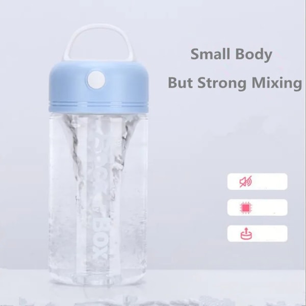 380ML Elektrisk Protein Shaker Flaska Dam Automatisk Själv Omrörning Kaffe Kopp Rese Mugg Mixning