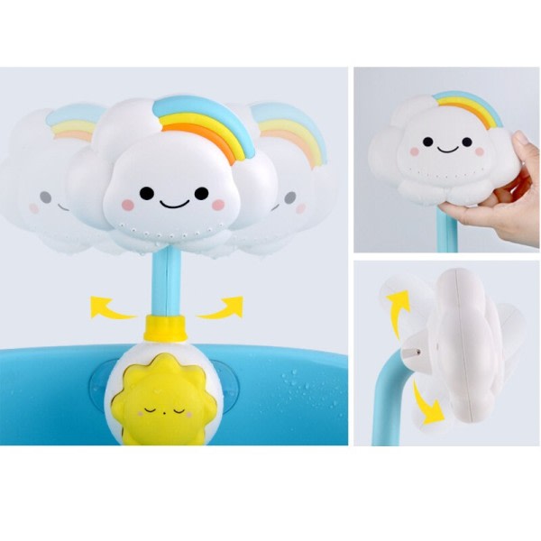 Baby badekar leker sky badekar dusj bading tuter suger foldbar kran barn badekar leker