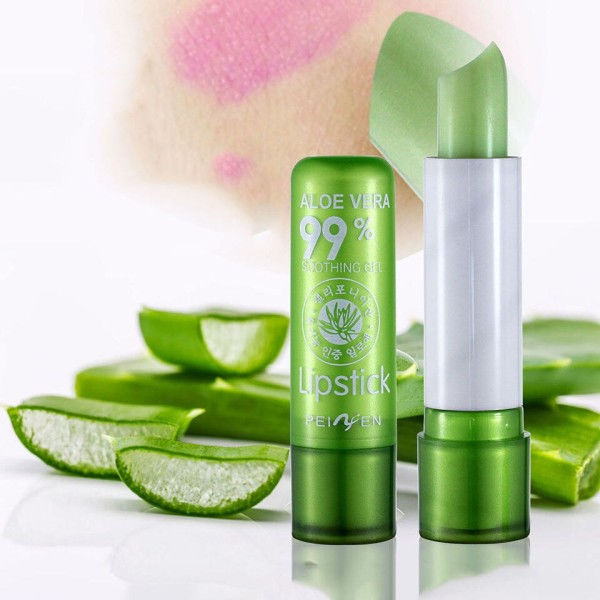 Aloe Vera Læbestift Farve Humør Forandrende Langvarig Fugtgivende Læbestift