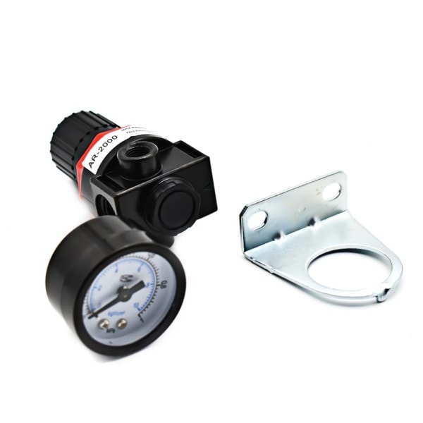 Mini luft tryk aflastning kontrol kompressor regulator behandling enheder ventil med måler  4MM-16MM fitting