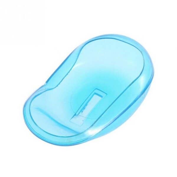 Salong Hår Färg Transparent Blå Silikon Öron skydd