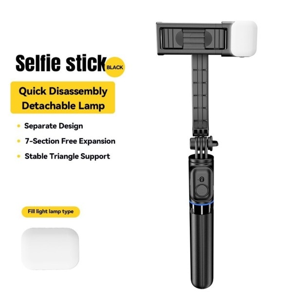 Selfie Stick tutkinto valokuvan pidike pidennetty jalusta Live lähetys tuki kaikki mobiili puhelimet