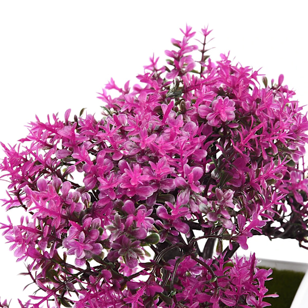 Kunstige planter bonsai små træer potte falske planter blomster potte pynt til hjem fest bryllup pynt tilbehør