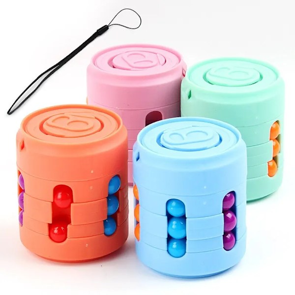 Flera funktioner Fidget Spinner Magic Colorful Beans Finger Spinning Lättrar Stress Dekompression Verktyg