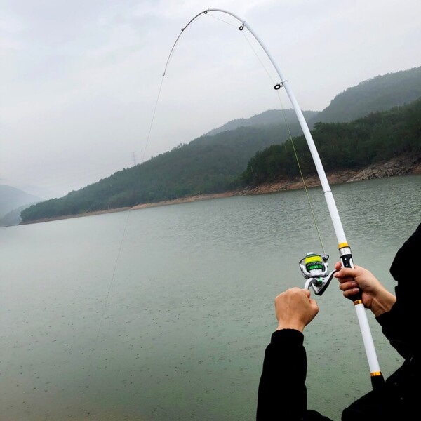2,1M -3,6M Karper Fiske Stang Federer Hård FRP Carbon Fiber Teleskop Fiske Stang