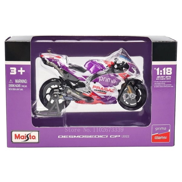 Ducati Pramac Racing Martin Licensierad Simulering Legering Motorcykel Modell