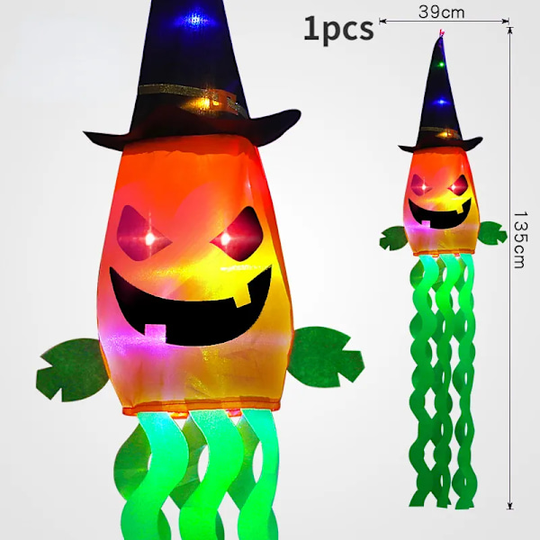 Halloween LED koristelu vilkkuva valo riippuva kallo kauhu kurpitsa lepakko